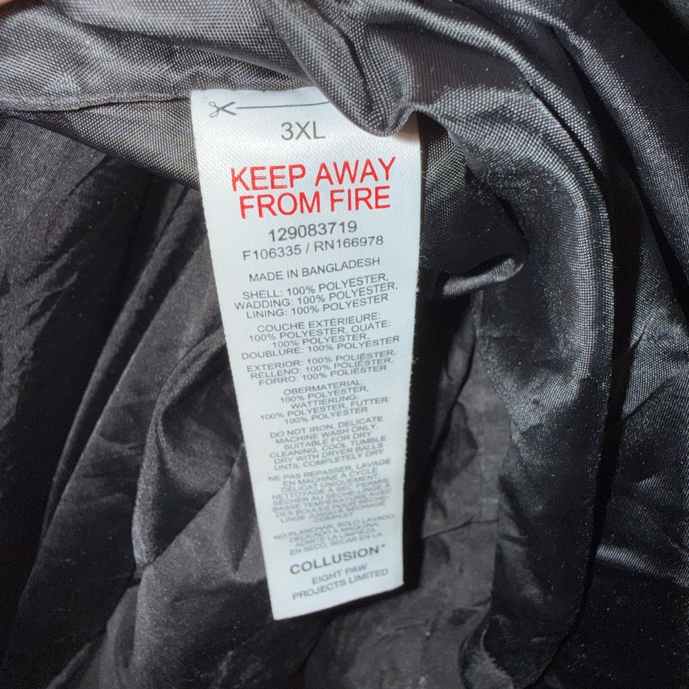Unisex maxi puffer jacket with hood in black - Picture 5 of 7